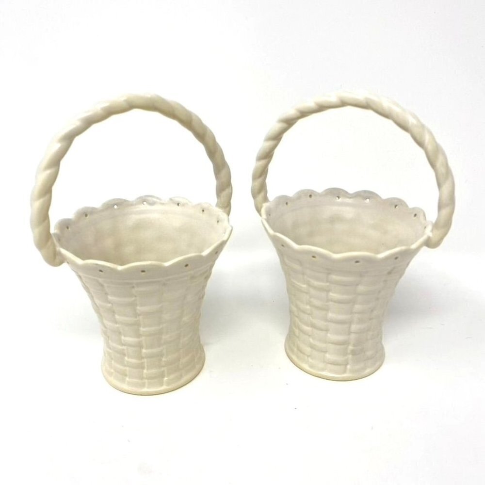 Target Home Set Of 2 Ceramic Mini Baskets Springtime Easter Decor